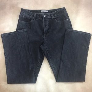 Chico's Platinum Jeans Boot Cut Gray Denim Size 1R